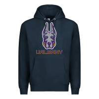 Navy Ualbany Great Danes Premium Hoodie - linhVisuals