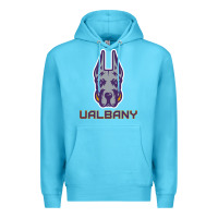 Ocean Blue Ualbany Great Danes Premium Hoodie - linhVisuals