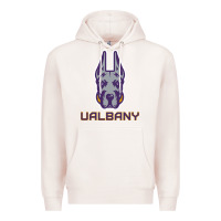 Pale Pink Ualbany Great Danes Premium Hoodie - linhVisuals