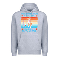 Heather Grey boxer t  shirt a woman cannot survive on wine alone she also needs box Premium Hoodie - linhVisuals