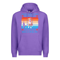 Purple boxer t  shirt a woman cannot survive on wine alone she also needs box Premium Hoodie - linhVisuals