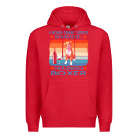 Red boxer t  shirt a woman cannot survive on wine alone she also needs box Premium Hoodie - linhVisuals