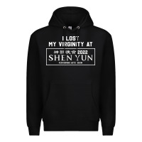 Black i lost my virginity at shen yun 2022   t shirt Premium Hoodie - linhVisuals