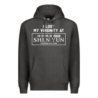 Charcoal Heather i lost my virginity at shen yun 2022   t shirt Premium Hoodie - linhVisuals