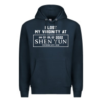 Navy i lost my virginity at shen yun 2022   t shirt Premium Hoodie - linhVisuals