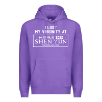 Purple i lost my virginity at shen yun 2022   t shirt Premium Hoodie - linhVisuals
