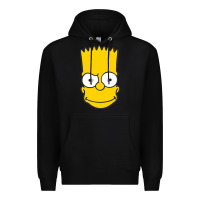 Black kartun bart simpson mask Premium Hoodie - linhVisuals