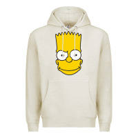 Oatmeal Heather kartun bart simpson mask Premium Hoodie - linhVisuals