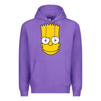 Purple kartun bart simpson mask Premium Hoodie - linhVisuals