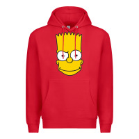 Red kartun bart simpson mask Premium Hoodie - linhVisuals