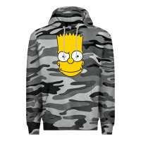 Slate Camo kartun bart simpson mask Premium Hoodie - linhVisuals
