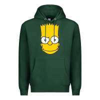 Sports Green kartun bart simpson mask Premium Hoodie - linhVisuals