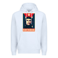 White guevara Premium Hoodie - linhVisuals