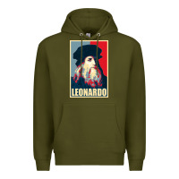 Army Green leonardo Premium Hoodie - linhVisuals