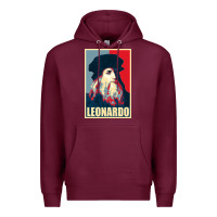 Burgundy leonardo Premium Hoodie - linhVisuals
