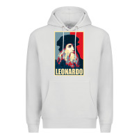 Dove Grey leonardo Premium Hoodie - linhVisuals