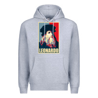 Heather Grey leonardo Premium Hoodie - linhVisuals
