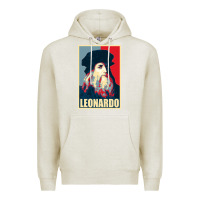 Oatmeal Heather leonardo Premium Hoodie - linhVisuals