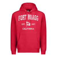 Cardinal fort bragg california ca vintage boat anchor flag design tee Premium Hoodie - linhVisuals