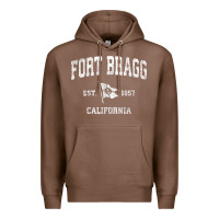 Chestnut fort bragg california ca vintage boat anchor flag design tee Premium Hoodie - linhVisuals