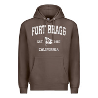 Coffee fort bragg california ca vintage boat anchor flag design tee Premium Hoodie - linhVisuals