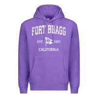 Purple fort bragg california ca vintage boat anchor flag design tee Premium Hoodie - linhVisuals