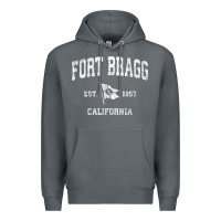 Rock fort bragg california ca vintage boat anchor flag design tee Premium Hoodie - linhVisuals
