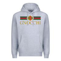 Heather Grey Gnocchi Classic Fashion Parody Pasta Noodles Italian Premium Hoodie - linhVisuals