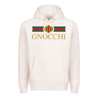 Pale Pink Gnocchi Classic Fashion Parody Pasta Noodles Italian Premium Hoodie - linhVisuals
