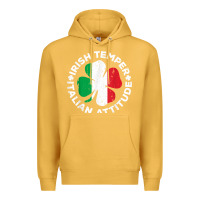 Mustard irish temper italian attitude t shirt st patrick's day t shirt Premium Hoodie - linhVisuals
