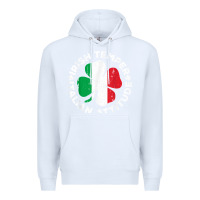 White irish temper italian attitude t shirt st patrick's day t shirt Premium Hoodie - linhVisuals