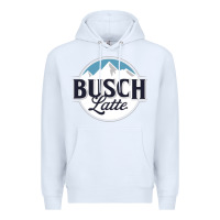 White BUSCH LATTE COOL Premium Hoodie - linhVisuals