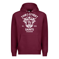 Burgundy saints row 3 tribute emblem Premium Hoodie - linhVisuals