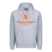 Heather Grey recording studio Premium Hoodie - linhVisuals