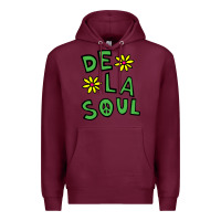 Burgundy original de la soul music Premium Hoodie - linhVisuals
