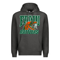 Charcoal Heather FAMU RATTLERS Premium Hoodie - linhVisuals