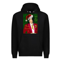 Black merry christmas heal the world michael jackson Premium Hoodie - linhVisuals