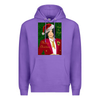 Purple merry christmas heal the world michael jackson Premium Hoodie - linhVisuals