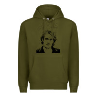 Army Green jeff buckley 90s style fan art Premium Hoodie - linhVisuals