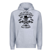 Heather Grey im your huckleberry Premium Hoodie - linhVisuals
