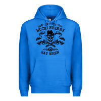 True Royal im your huckleberry Premium Hoodie - linhVisuals