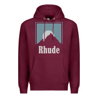 Burgundy Rhude Adventure Premium Hoodie - linhVisuals