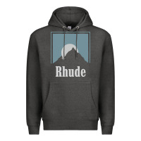 Charcoal Heather Rhude Adventure Premium Hoodie - linhVisuals