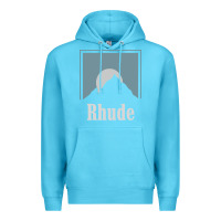 Ocean Blue Rhude Adventure Premium Hoodie - linhVisuals