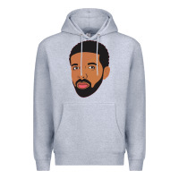 Heather Grey drak Premium Hoodie - linhVisuals