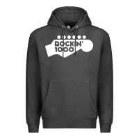 Charcoal Heather rockin 1000 musician Premium Hoodie - linhVisuals