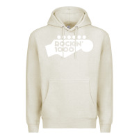 Oatmeal Heather rockin 1000 musician Premium Hoodie - linhVisuals