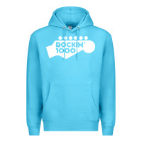 Ocean Blue rockin 1000 musician Premium Hoodie - linhVisuals