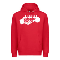 Red rockin 1000 musician Premium Hoodie - linhVisuals