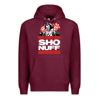 Burgundy sho nuff old school Premium Hoodie - linhVisuals